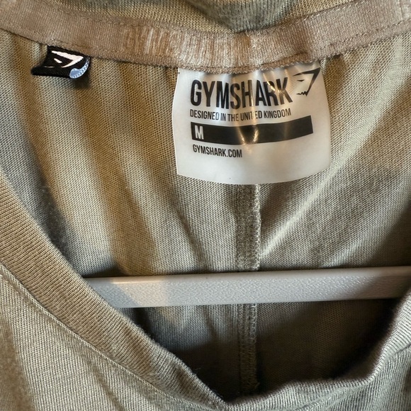 Gymshark Green Floral Embroidered Crop Muscle Tee Size M - Picture 5 of 7